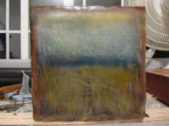 encaustic landscape