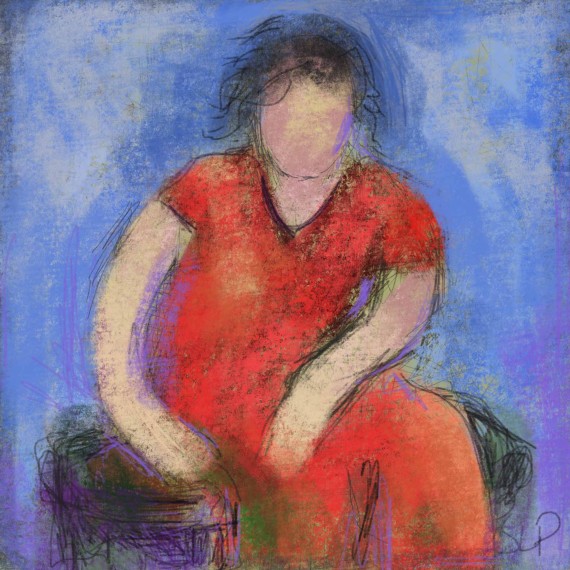 Women in Red # 2, © 2014 Susan Lobb Porter