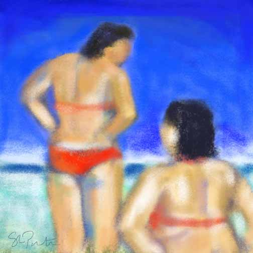 Women in Red # 13  ©2014 Susan Lobb Porter