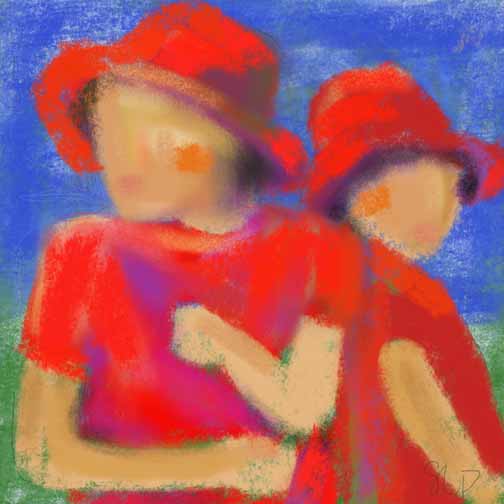 Women in Red # 8 © 2014 Susan Lobb Porter