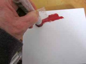 Painting with pigment stick